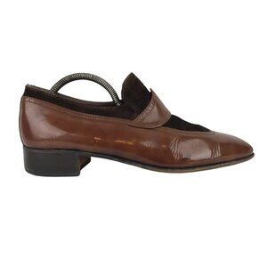 Bostonians Mens Brown Leather‎ Round Toe Slip On Casual Dress Shoes Size US 9